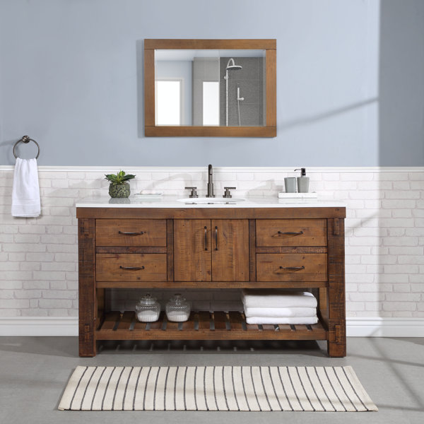 Highbury Furnishings Bromley 60" Single Bathroom Vanity Set & Reviews